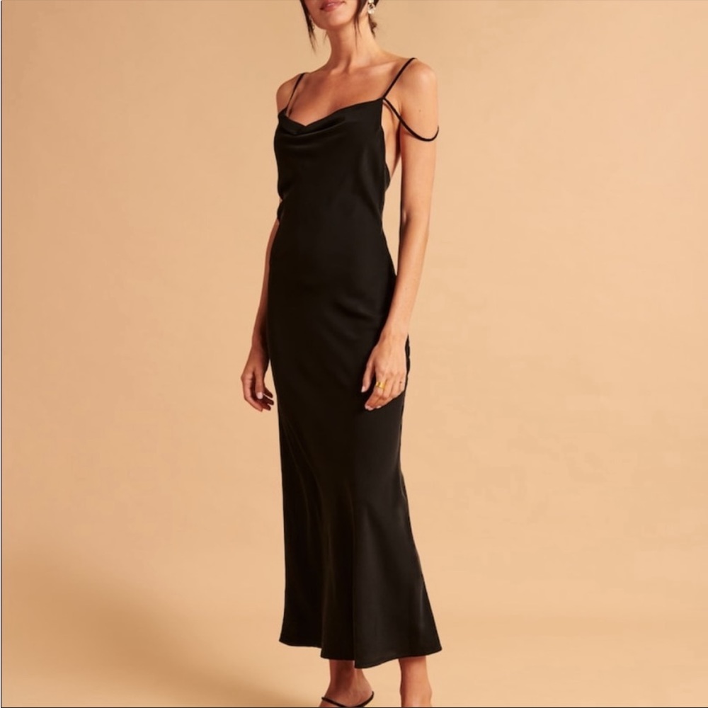 Abercrombie & Fitch Cowl Neck Slip Dress